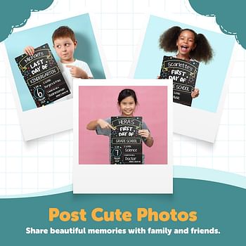 GSM Brands Double faces board for the First and Last Day of School - 12 inches x 7.9 inches