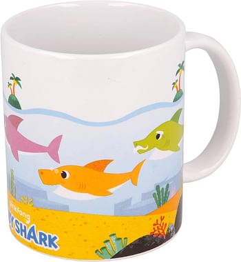 Disney Baby Shark Printed Mug, 325 ml Capacity, Multicolour