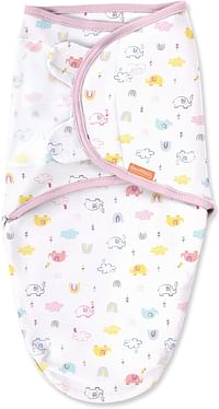 Summer Infant Swaddle me Original Elephants and Rainbows for 0-3 Months -Multicolor