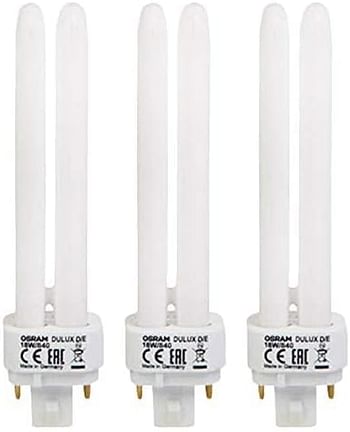 Osram Home Decorative And Durable 18 Watts 4 Pin Day Light Cfl Bulb (Pack Of 3) - White