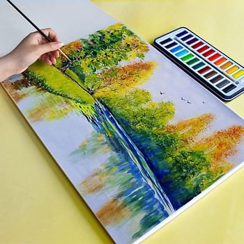 Markq Watercolor Paper Pad, A4 Sketchbook for Watercolour Painting Art Drawing Sketching Mixed Media, 300 gsm, 20 Sheets