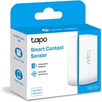 TP-Link Tapo T110 Smart Contact Sensor, Smart Contact Sensor, Home Automation, Energy Saving, Battery Charged, Intruse Alerts, Hub Required