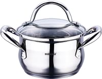 Bergner stainless steel gourmet casserole w lid 20cm 3.5lit, bg6507