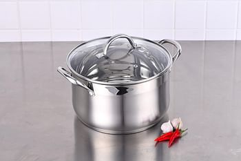 Bergner stainless steel gourmet casserole w lid 20cm 3.5lit, bg6507