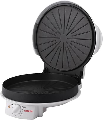 Geepas-Portable Design 1800W Pizza Maker with 32 Cm Non-stick Baking Plate & Power-On Indicator GPM2035