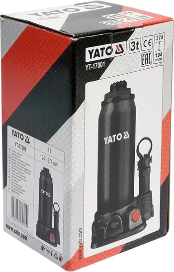 Yato Hydraulic Bottle Jack 3Tons Yato YT-17001