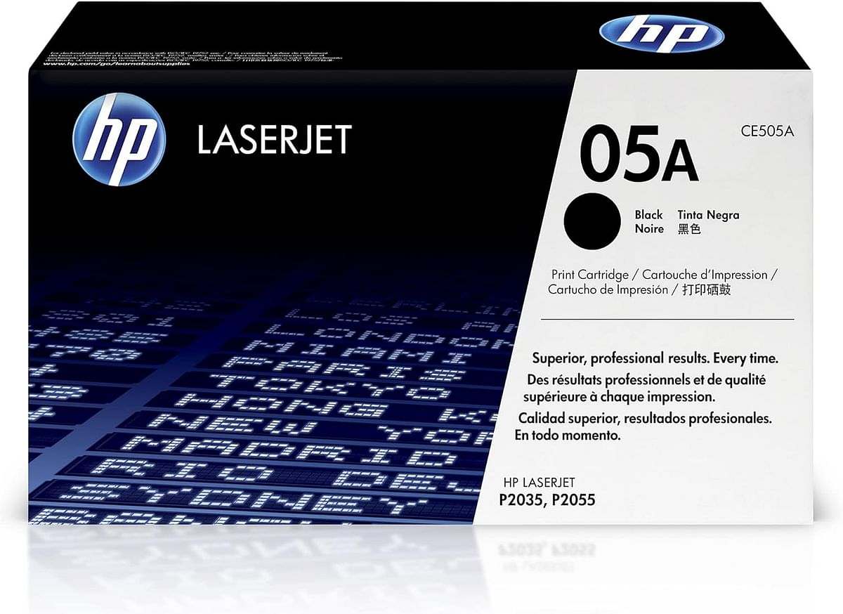 HP 05A Black Original LaserJet Toner Cartridge - CE505A