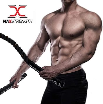 Max Strength Proffessional Battle Rope 50mm Strength Training Training Undulation Fitness Exercise 9 Meters