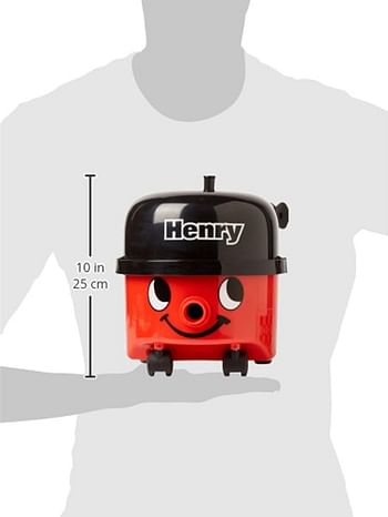 Casdon Little Henry Vacuum Toy for Children Aged 3+, Red/Black, 23.7 x 22.55 23.5 cm, 580