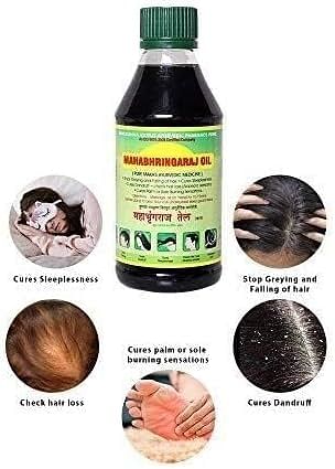 Mahabhringraj Ramakrishna Pharma Scalp Massaging Oil - 200 ml