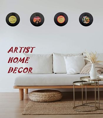 Mini Zozi 7 inch Blank Vinyl Records Fake 10 Pieces in 1 Pack for Indie Aesthetic Room Decor or Home Decor on Wall for Bedroom or Living Room Discos Music Studio Hip Hop Decorative Purpose