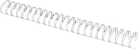 60-Piece FIS Metal Binding Wire 3/4 inch 34 Loop 2:1, 19.0 mm, White - FSBDW34WH