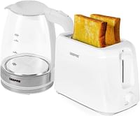 Geepas 2 Slice Bread Toaster, Variable Browning Setting, GBT36515 | Cancel Function | Removable Crumb Tray | Wide Slots and High Lift Feature | Cord Storage