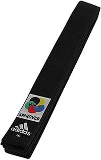 Adidas WKF Elite Karate Belt, 260 cm Length, Black