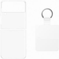 SAMSUNG Flip 4 Clear Cover with Ring Transparent, EF-OF721CTEGWW