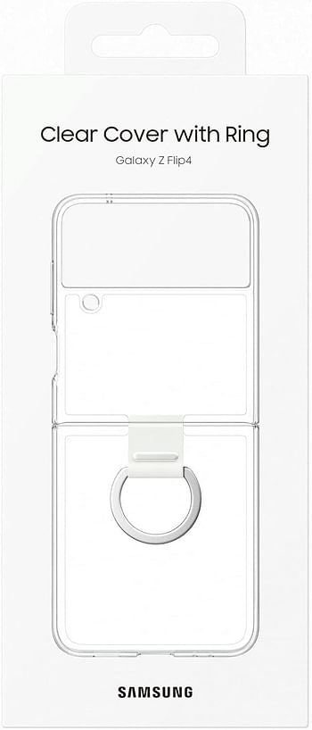 SAMSUNG Flip 4 Clear Cover with Ring Transparent, EF-OF721CTEGWW