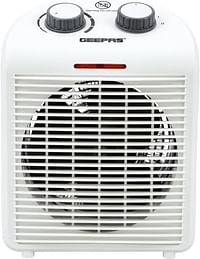 Geepas-Fan Heater with 2 Heat Setting, GFH28520 | Adjustable Thermostat | Cold/ Warm/ Hot Wind Selection | Overheat Protection | Power Indicator Light