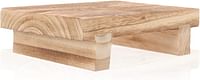 مقعد خشبي مستطيل الشكل من اليبيس يوضع تحت المكتب ومسند للقدمين للمطبخ والحمام بتصميم سلم صغير للاطفال والكبار وكبار السن