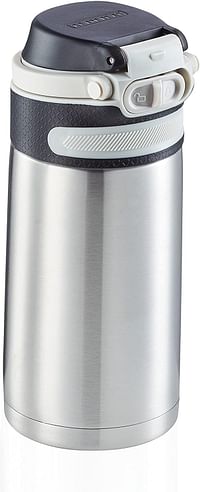 Leifheit LF Insulation Mug Flip Silver 350ml 17.5 x 22 cm 3244