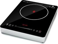 Gratus GRIC224ZGC Cooker Infrared 2200W And Touch Controller - Digital Display - Suits All Type Of Vessels - Black