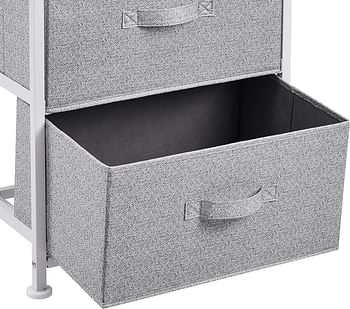 Fabric 4-Drawer Storage Organizer Unit for Closet - White