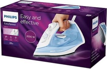 Philips EasySpeed Steam iron GC1740/26,Steam boost up to 90g Non-stick soleplate