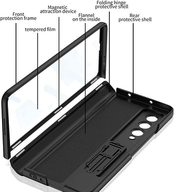 PUROOM case for Samsung Galaxy Z Fold 4 5G (Black)