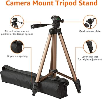 Amzon Basics 127-cm Lightweight Camera Mount Tripod Stand With Bag