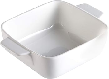 Verona C5213135 C1 Eared Rectangular Baker - 17 X 13 Cm,White