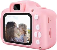 TDOO Kids Camera,Mini Rechargeable Child Digital Camera Shockproof Video Camcorder Gifts for 3-8 Year Old Boys Girls,8MP HD Video 2 Inch Screenfor Ou r Play(32GB Card Included) (E)
