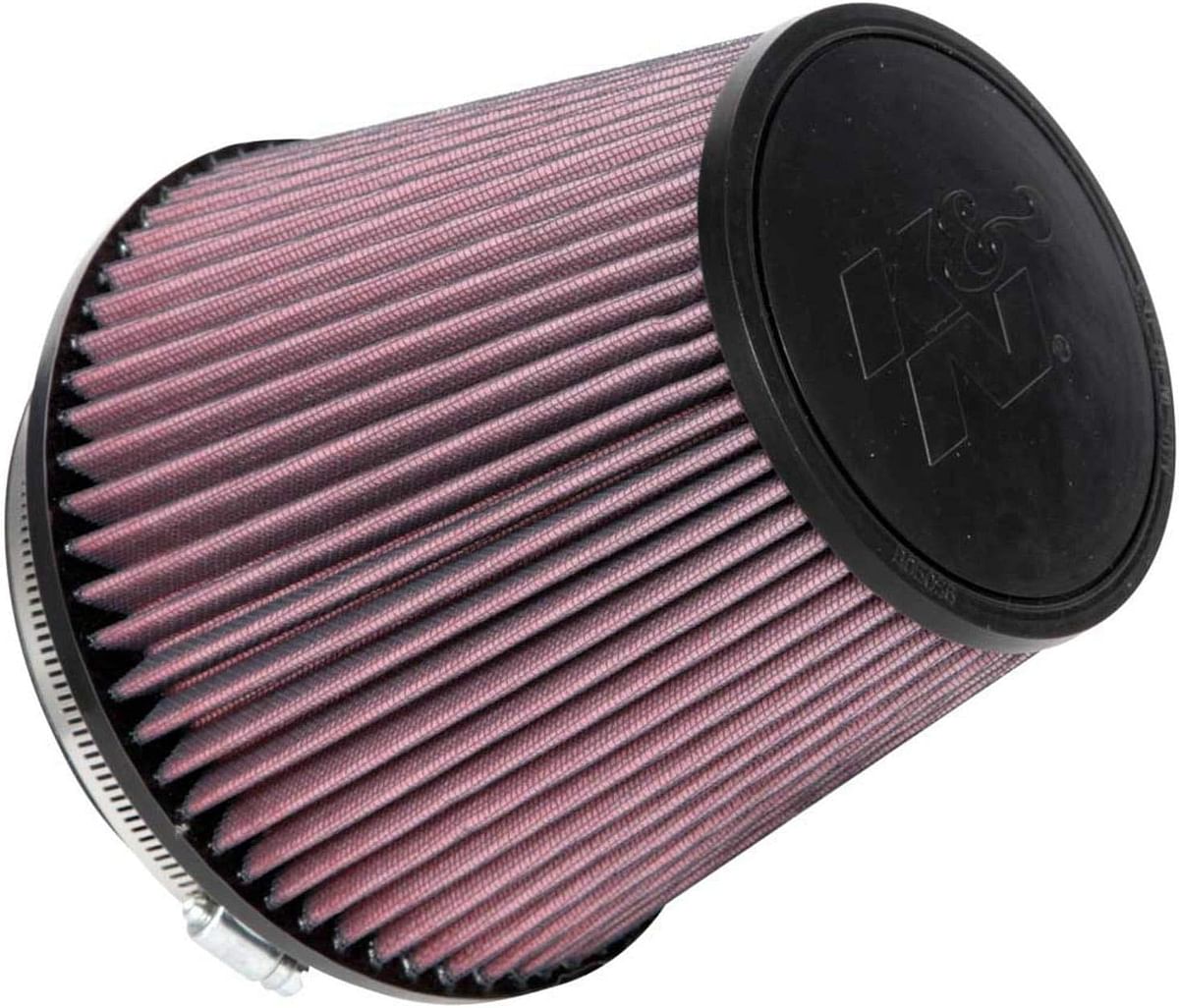 K&N Universal Clamp-On Air Intake Filter: High Performance, Premium, Washable, Replacement Flange Diameter: 6 In, Filter Height: 6.5 Length: 1 Shape: Round Tapered, Ru-1042