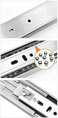 Royal Apex Push To Open Cabinet Drawer Slide Rail Ball Bearing System Side Mount Full Extension 14 inch (35cm)