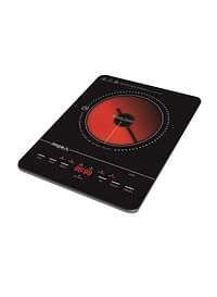 موقد طبخ بالأشعة تحت الأحمر وبشاشة LED 2000.0 W IR 2701 أسود