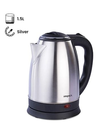 Impex STEAMER 1501 1.5 Liter Stainless steel Electric Kettle 1500 Watts Silver