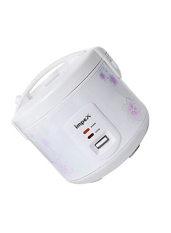 Impex RC 2803 700W 1.8 Liter Automatic Electric Rice Cooker with Aluminum Inner pot Safety Protection heating Coil White