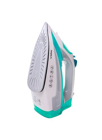 Impex Steam IBS 403 Iron Box with Ceramic Coated Plate and Water Spray Function White-Blue