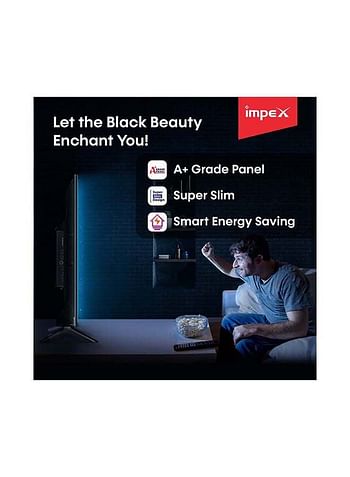 Impex GLORIA 50 Inch 4K Ultra HD Smart LED TV GLORIA 50 UHD SMART Black