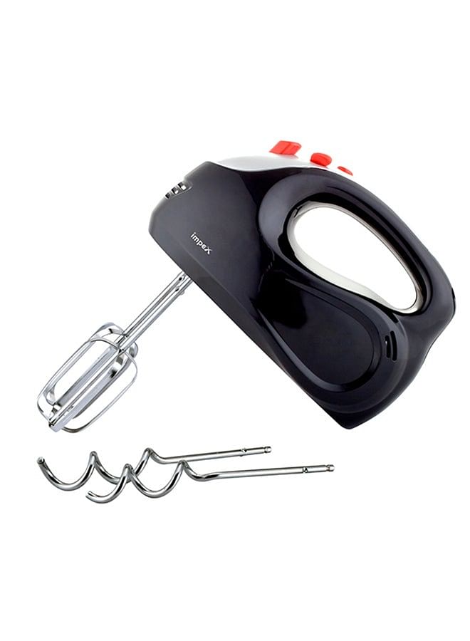 Impex Hm 3302 200 Watts Hand Mixer With Hook And Beater, Black