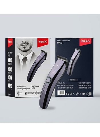 Impex Rechargeable Hair Trimmer Black 18cm