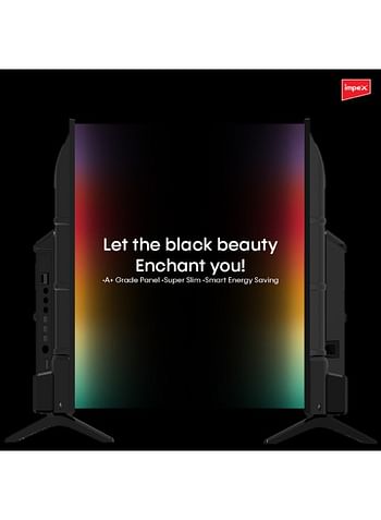 إمبكس تلفزيون غلوريا 40 بوصة ذكي عالي الدقة LED، GLORIA 40 SMART أسود