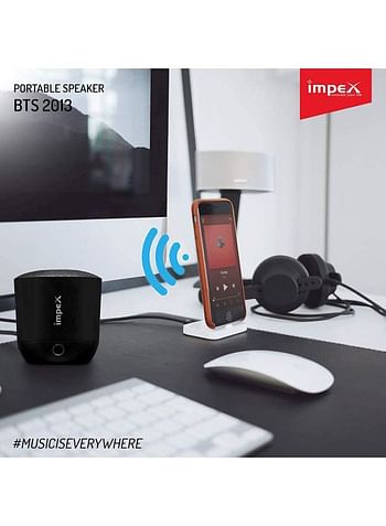 Impex Rechargeable Multimedia Bluetooth Speaker BTS2013 Black