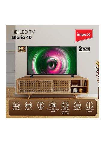 Impex 40-Inch Gloria HD LED TV Gloria Black