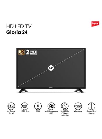 Impex 24-Inch Gloria HD LED TV GLORIA 24 Black