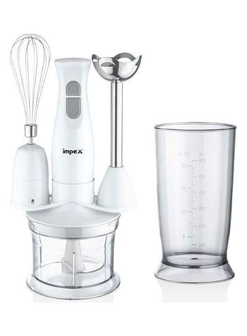 Impex Hand Blender Set 500.0 ml 300.0 W HB 3207 White/Silver