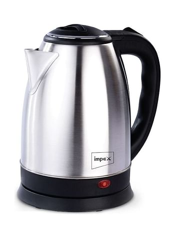 Impex Stainless Steel Cordless Kettle With Boil Dry Protection And Triple Thermostat 1.8 L 1500.0 W Steamer 1803 Silver