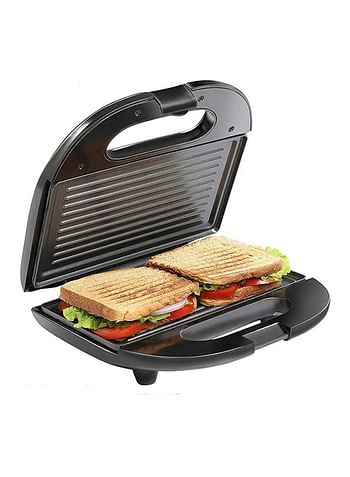Impex 2-Slice Sandwich Maker- Cool-Touch Housing, Non-Stick Coating Plate, Compact Storage, Power and Ready Light, Skid-Resistant Feet 750.0 W SW 3601 White/Black
