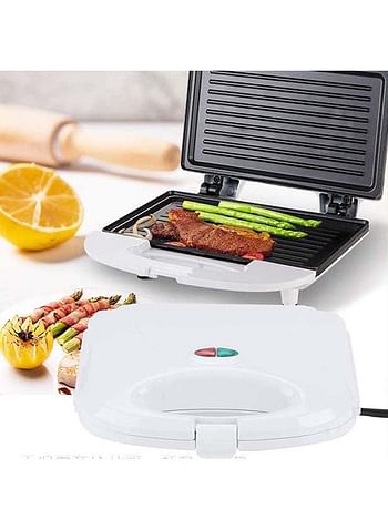 Impex 2-Slice Sandwich Maker- Cool-Touch Housing, Non-Stick Coating Plate, Compact Storage, Power and Ready Light, Skid-Resistant Feet 750.0 W SW 3601 White/Black