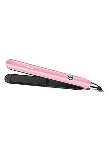 Impex Professional Hair Straightener With Ceramic Coating Pink