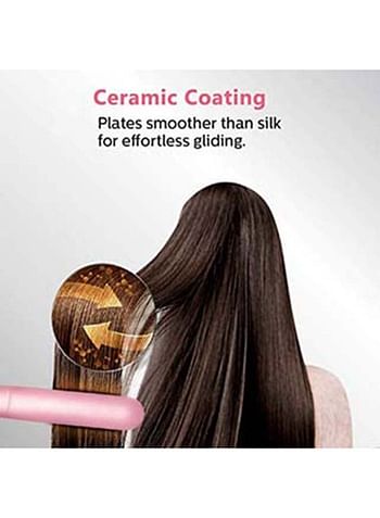 Impex Professional Hair Straightener With Ceramic Coating Pink