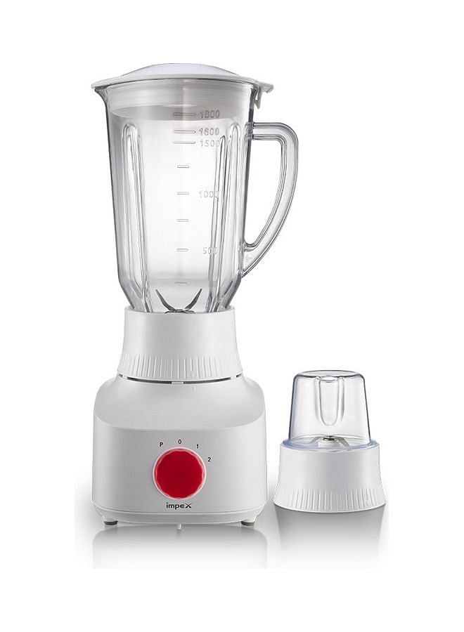 Impex 2-In-1 Powerful Blender Grinder 1.8 L 650 W BL 3509 White